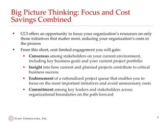 CCI Project Prioritization Project