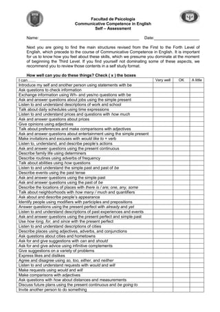 Per Cci Questionnaire.pdf Cci self assessment | PDF
