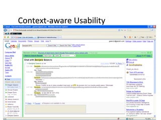 Context-aware Usability 