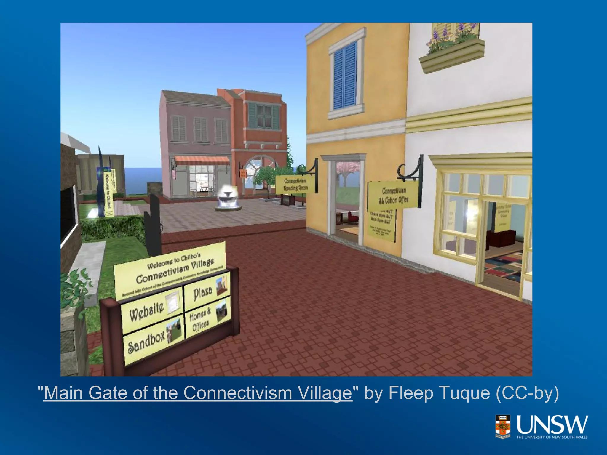 "Main Gate of the Connectivism Village" by Fleep Tuque (CC-by)
 