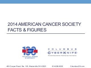 2014 AMERICAN CANCER SOCIETY
FACTS & FIGURES
495 Cooper Road, Ste. 125, Westerville OH 43081 614-898-8300 ColumbusCK.com
 