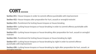 IPC SECTIONS AND THEIR DESCRIPTION with the categories of crime against ...