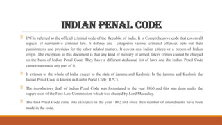 Ipc List IPC SECTIONS AND THEIR DESCRIPTION with the categories of crime against ...