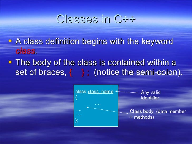 C++ classes tutorials