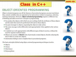 Computer programming C++ and object oriented program | PPT