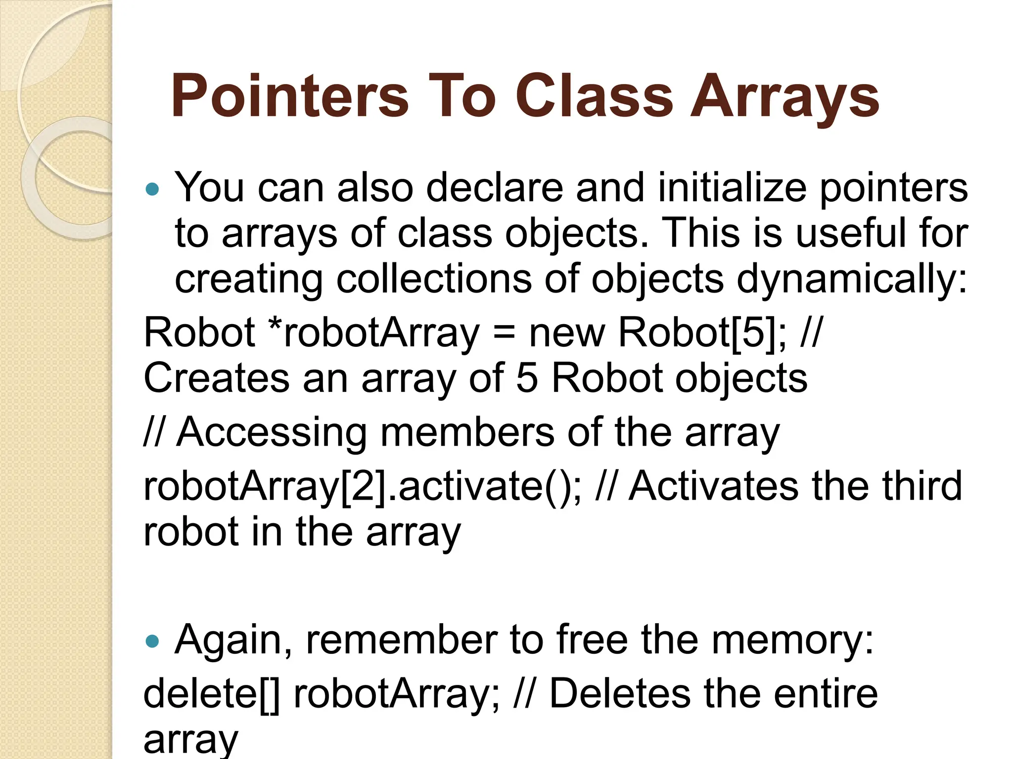 C++ Class & object pointer in c++ programming language | PPT