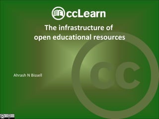 The infrastructure of  open educational resources Ahrash N Bissell 