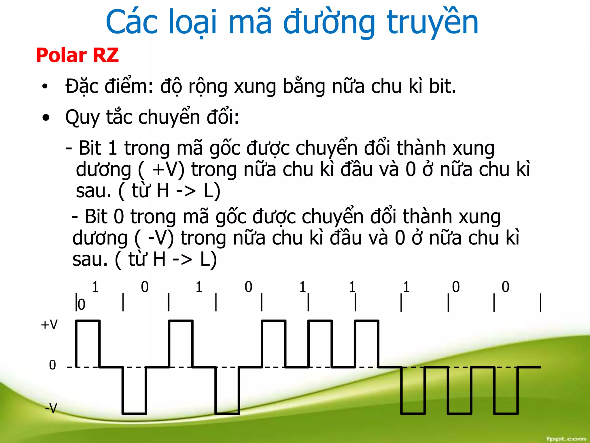 Các loại mã đường truyền và ứng dụng neptune | PPTX