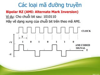 Các loại mã đường truyền và ứng dụng neptune | PPT
