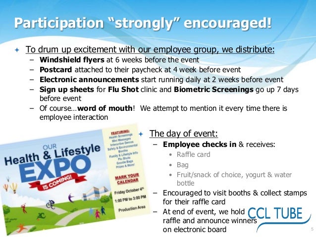 ccl tube los angeles health fair employee health fair flyer