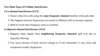 Comprehensive Cellular System Design: Frequency Reuse, Handoff, and ...