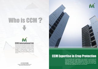 Ccm expertise in crop protection new