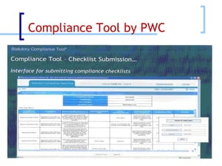 Compliance Tool by PWC 