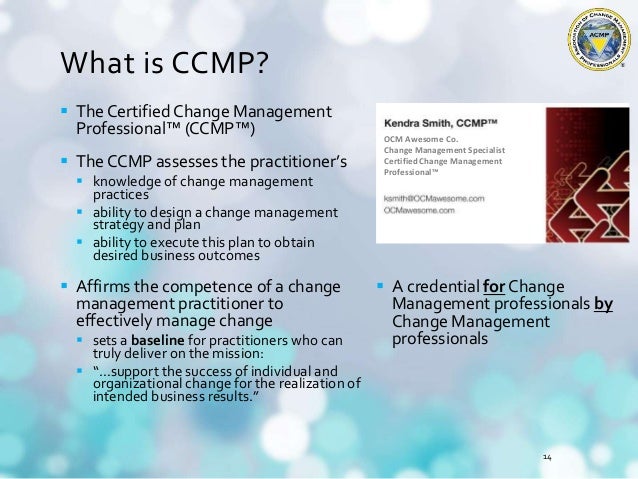 Ccmp Change Management | The Certified Change Management Professional ...