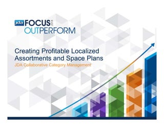 Creating Profitable Localized
Assortments and Space Plans
JDA Collaborative Category Management
 
