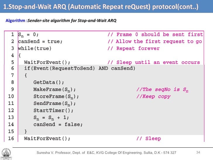 c program for stop and wait protocol