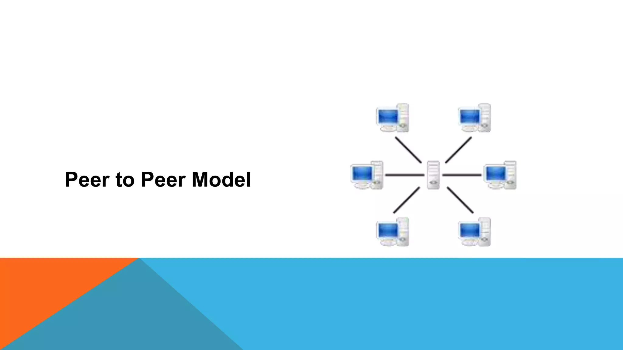 Peer to Peer Model
 