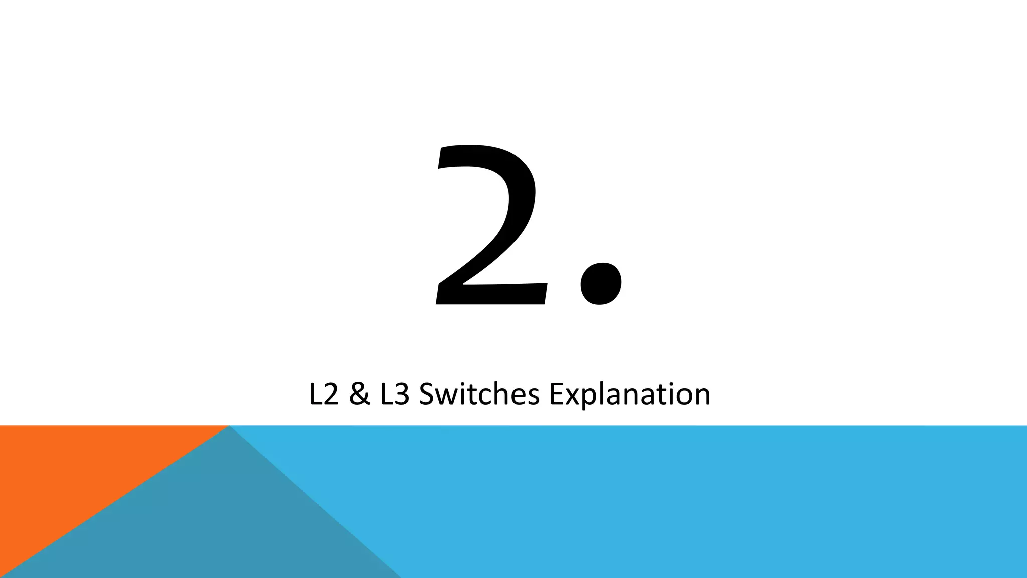 L2 & L3 Switches Explanation
 