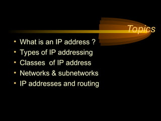Ip Config Types tcp ip configuration and details ccna.ppt