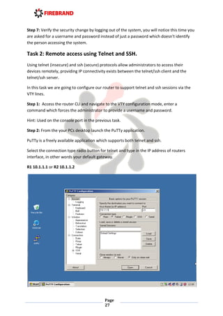 Router Allow Insecure Ccna icnd1-labs - exercices | PDF
