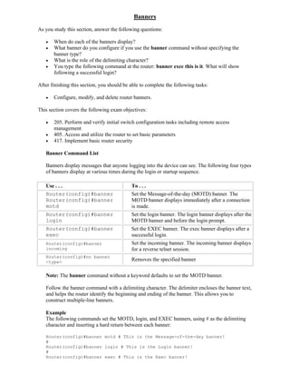 Ccna notes | PDF