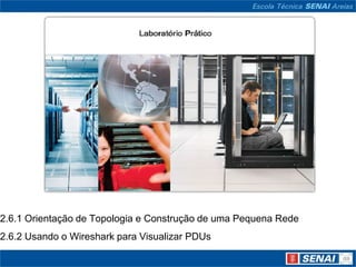 2.6.1 Orientação de Topologia e Construção de uma Pequena Rede
2.6.2 Usando o Wireshark para Visualizar PDUs
 