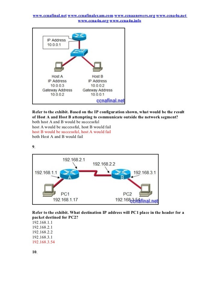Ccna 1 Answers Chapter 10