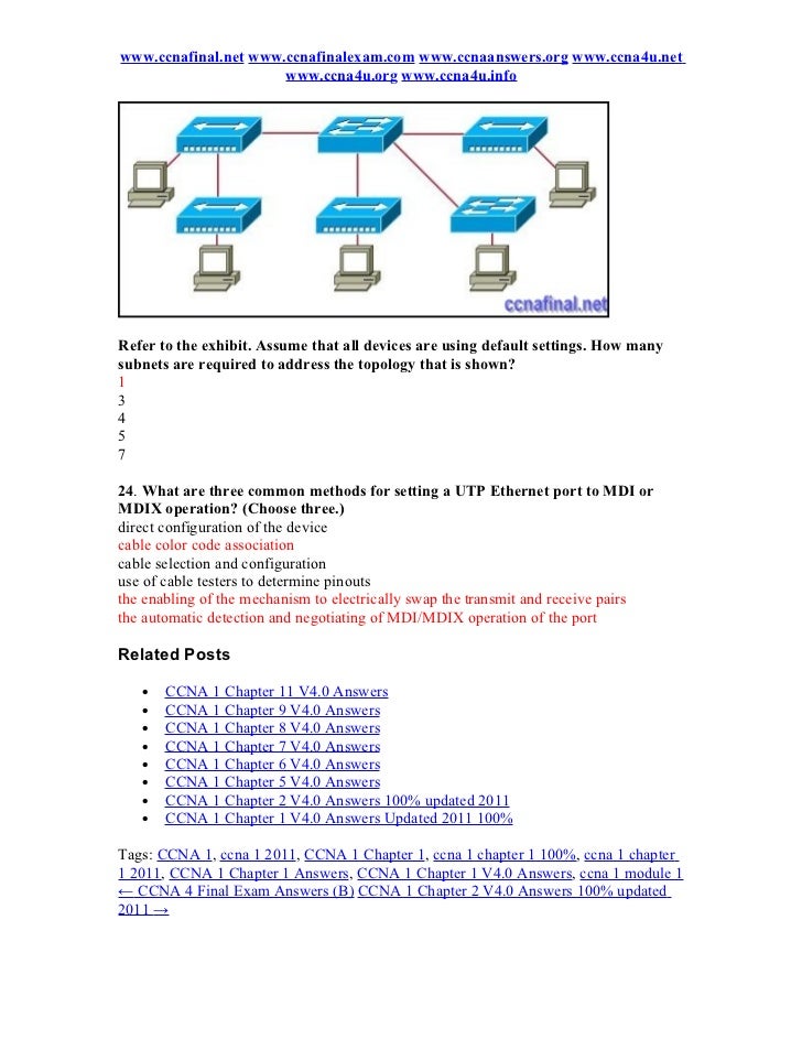 Ccna 1 Answers Chapter 10