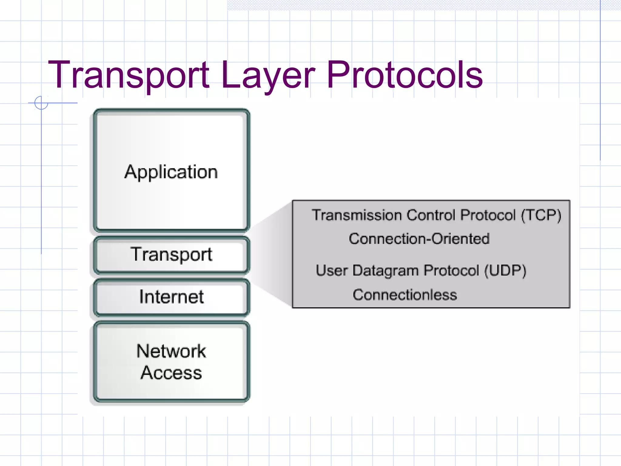 Transport Layer Protocols
 