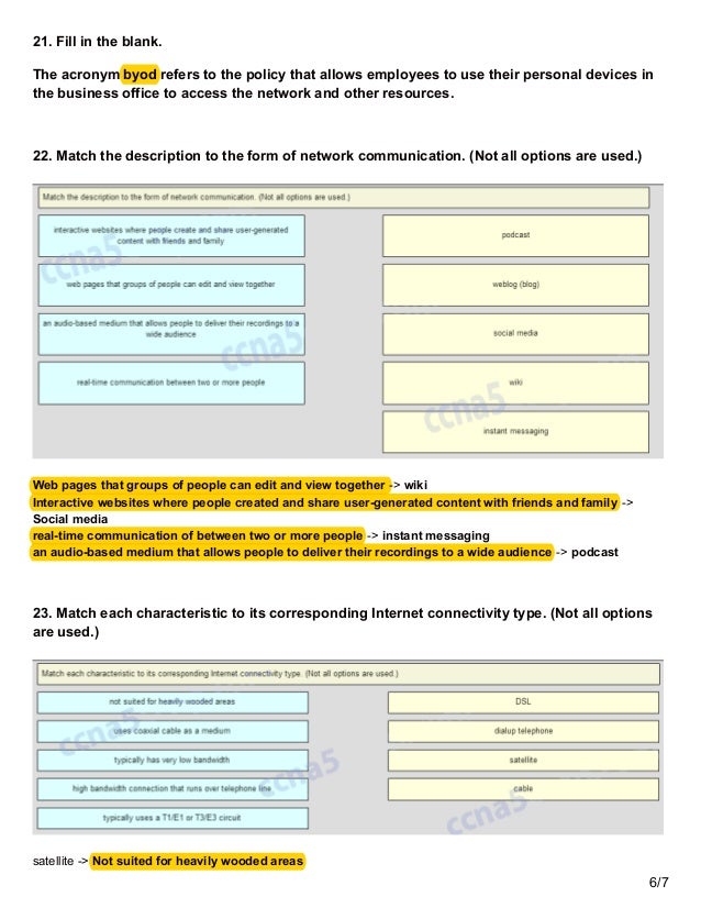 Ccna 1 Chapter 1 Exam Online