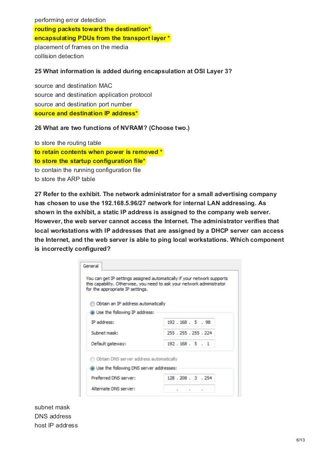 Ccna It Essentials Final Exam Answers