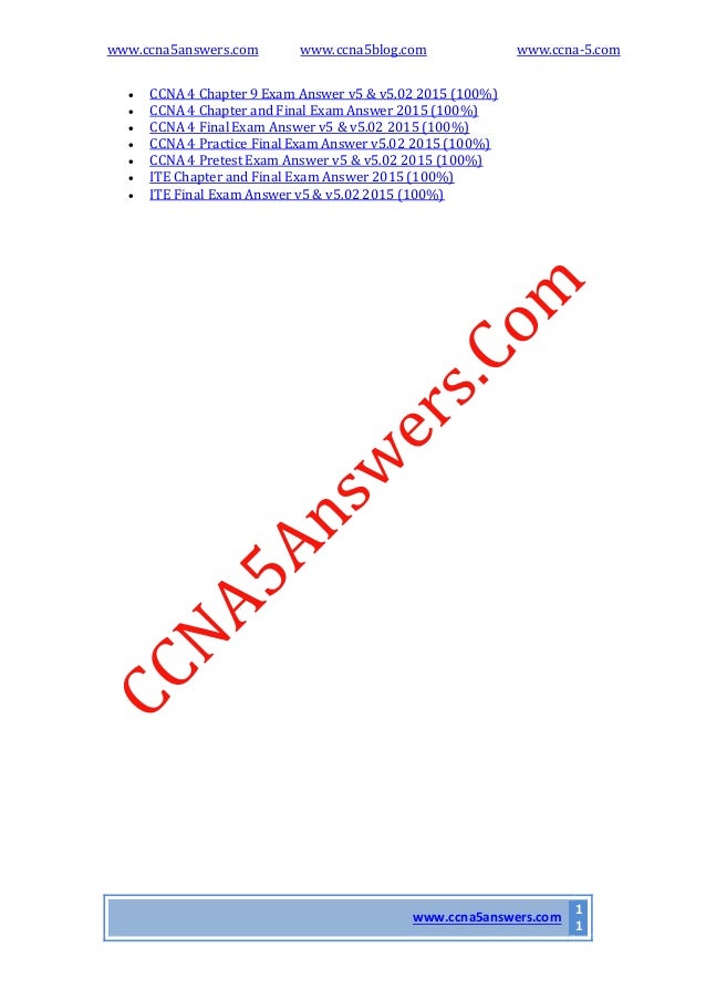 Ccna 2 Chapter 10 Exam
