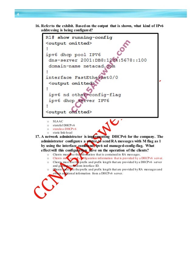 Ccna 2 chapter 10 exam answer v5