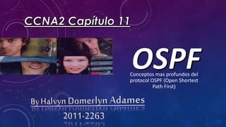 Conceptos mas profundos del 
protocol OSPF (Open Shortest 
Path First) 
 