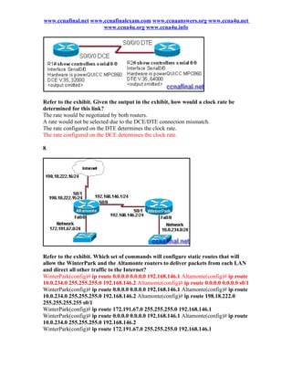 Ccna 2 chapter 2 v4.0 answers 2011 | DOC | Computer Networking | Computing