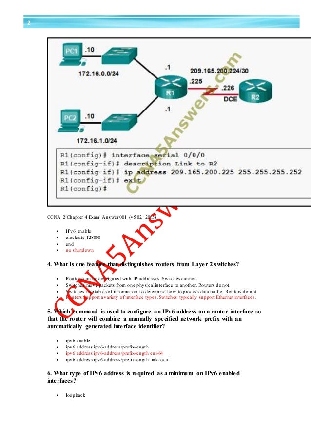 Ccna 2 chapter 4 exam answer v5