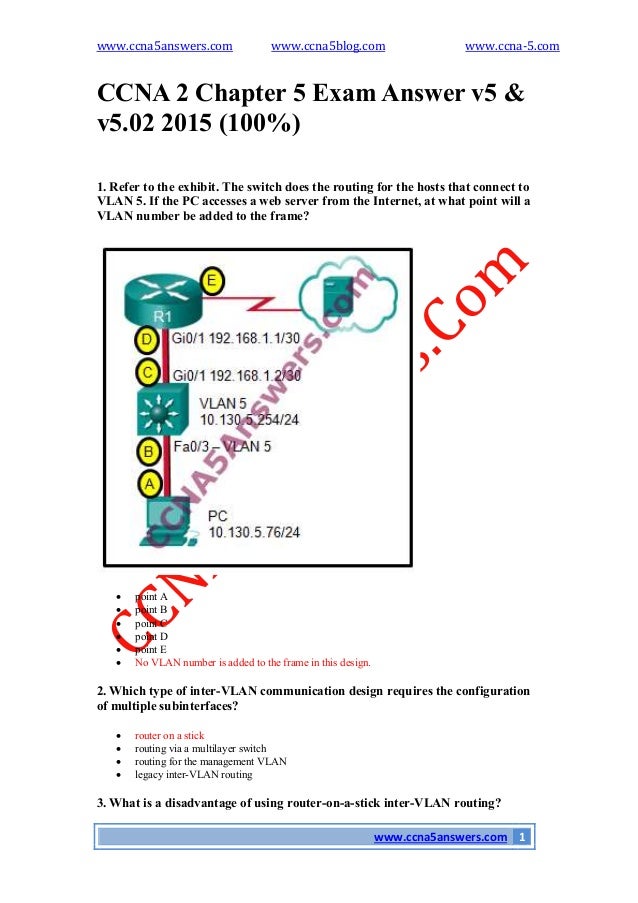 Ccna 2 chapter 5 exam answer v5