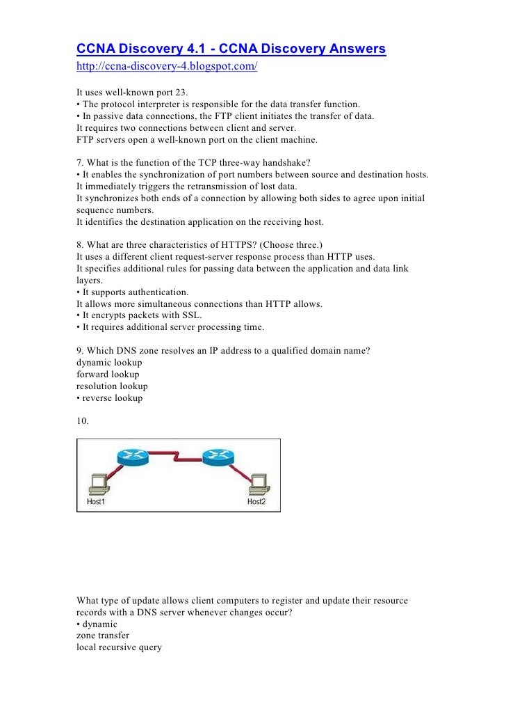 Ccna 2 Chapter 7 Exam Answers