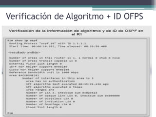 Verificación de Algoritmo + ID OFPS
 
