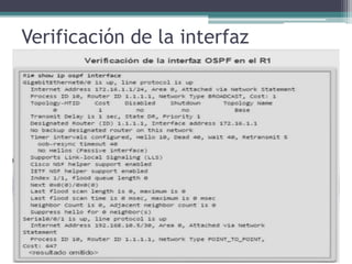 Verificación de la interfaz
 