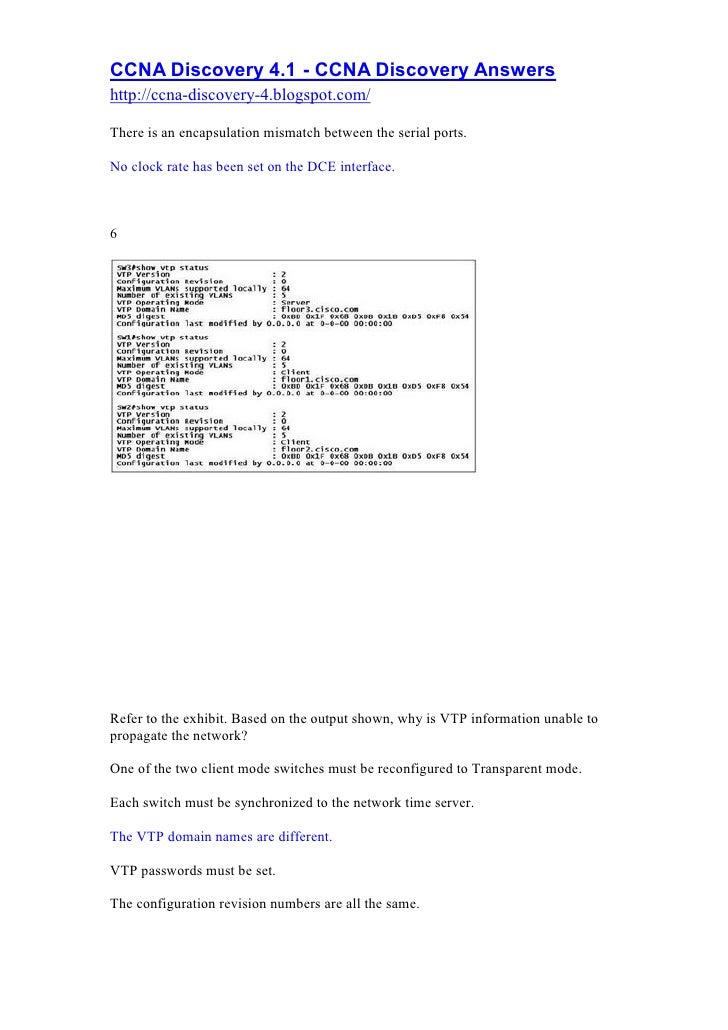 ccna discovery chapter 9 Ccna discovery 1, chapter 9 921: you will likely identify some serious switch hardware problems with your senses hot, loud, lightless switches can indicate. ccna discovery chapter 9 Ccna discovery 1, chapter 9 921: you will likely identify some serious switch hardware problems with your senses hot, loud, lightless switches can indicate.