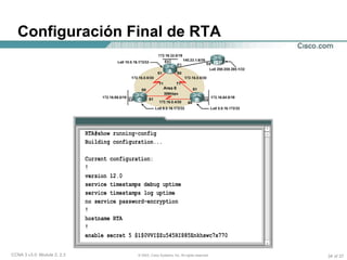 Configuración Final de RTA 
