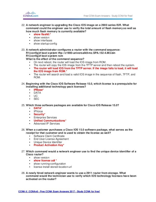 Ccna 3 Final Exam Answers