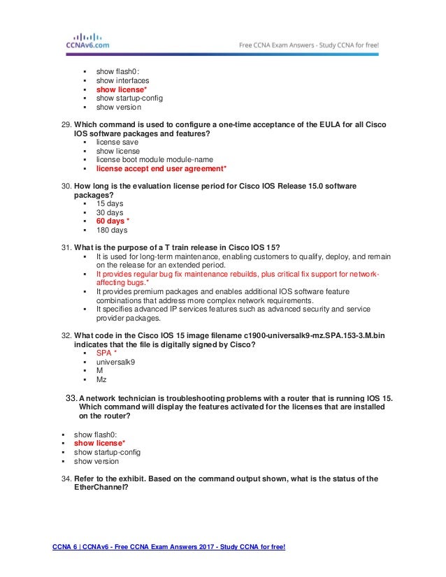 Ccna 3 Final Exam Answers