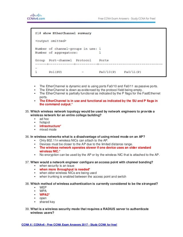 Ccna 3 Final Exam Answers