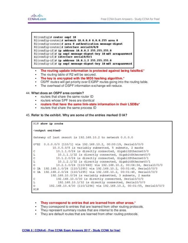 Ccna 3 Final Exam Answers