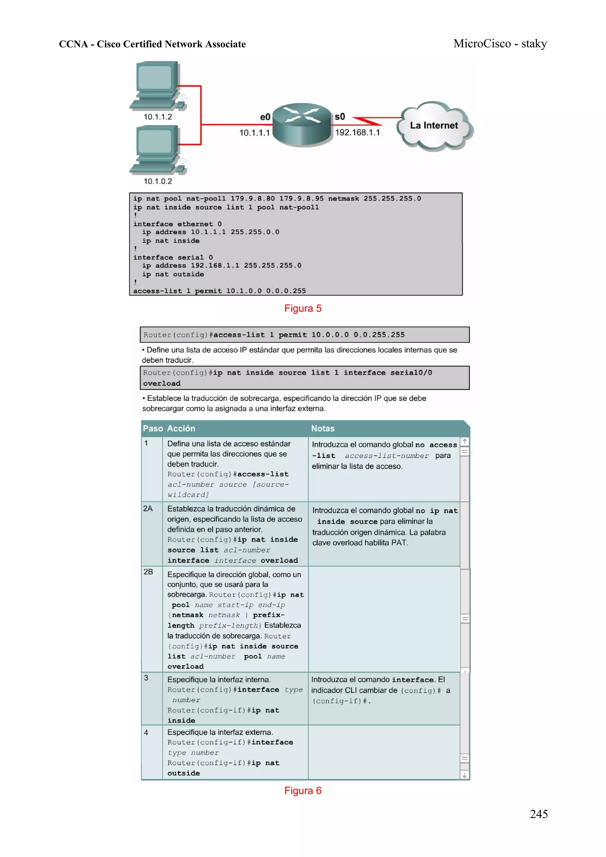 CCNA - Cisco Certified Network Associate              MicroCisco - staky




                                           Figura 5




                                           Figura 6

                                                                    245
 