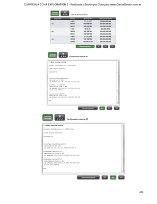 CURRÍCULA CCNA EXPLORATION 2 - Realizada y Subida por Clota para www.GarciaGaston.com.ar




                                                                                      426
 