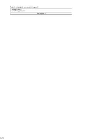 Regla de puntaje para: correctness of response
2 points for Option 4
0 points for any other option
Valor máximo= 2
6 of 6
 