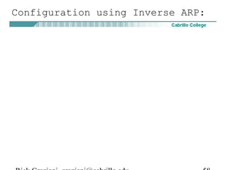 Configuration using Inverse ARP:
 